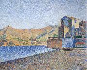 Paul Signac town beach collioure opus oil painting